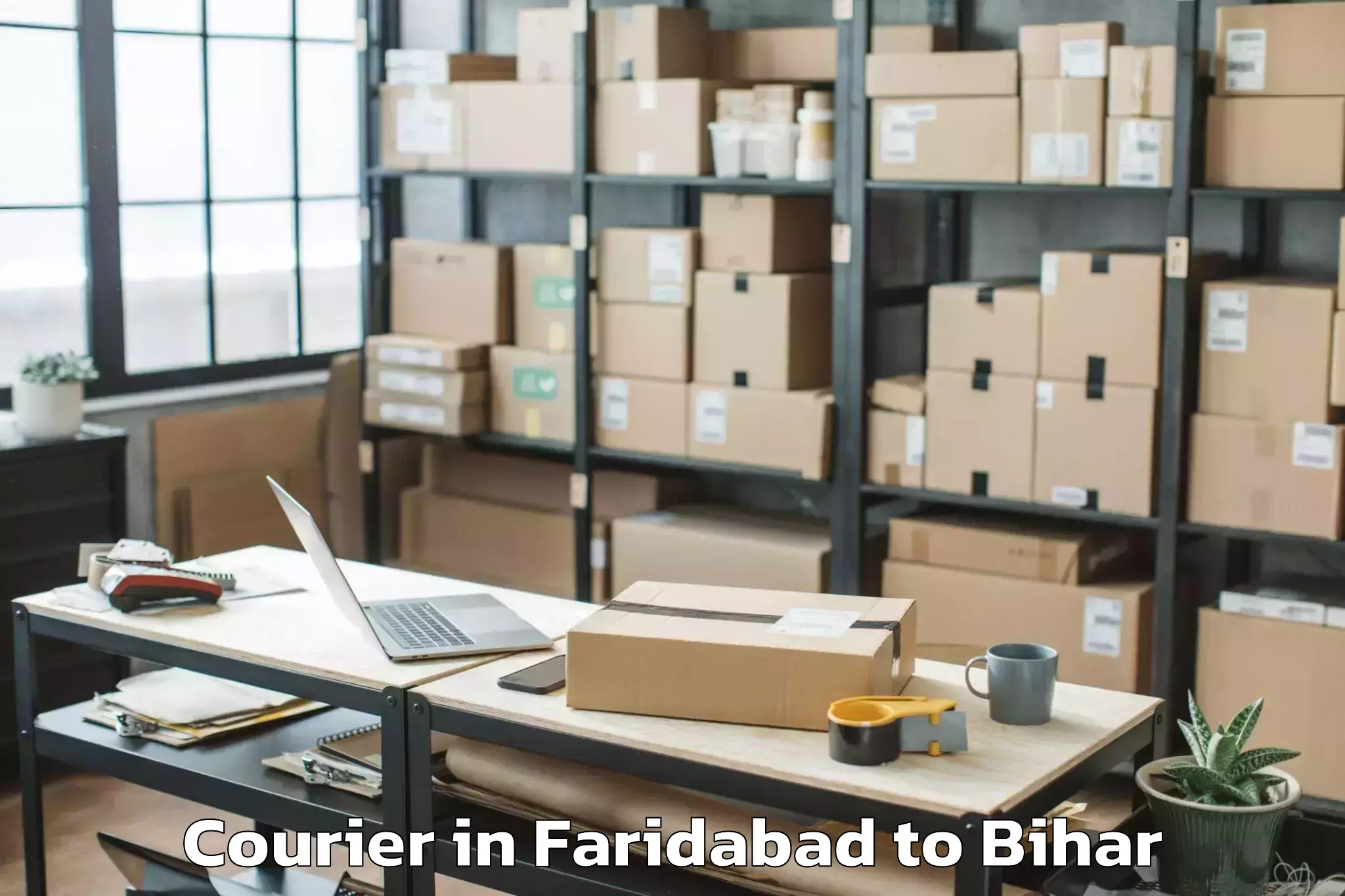 Faridabad to Biraul Courier